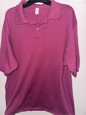 Jerzees Men's Raspberry Pink Polo Shirt